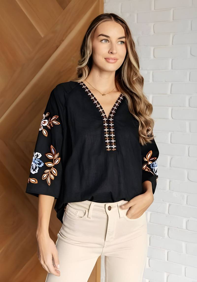 beautiful embroidery work top