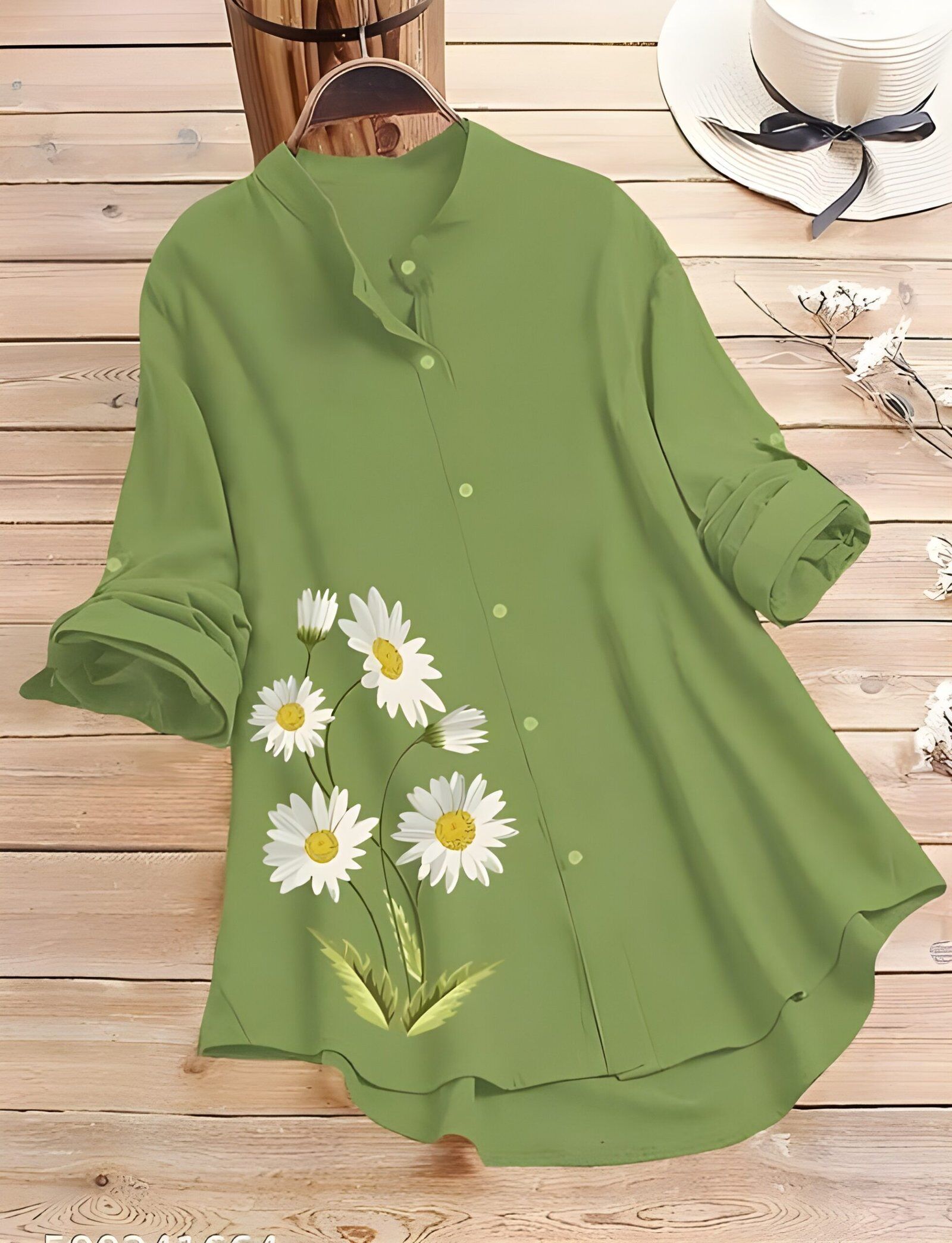 flower print rayon tunic shirt flower print rayon tunic shirt